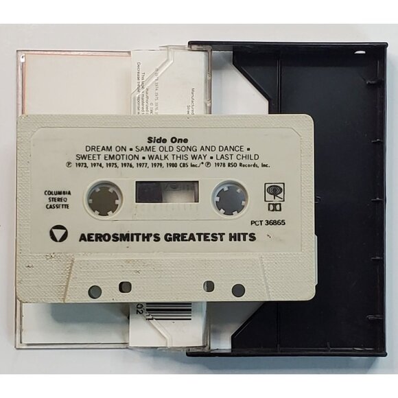 Aerosmith Greatest Hits Cassette Tape 1978 Columbia Records Audio Music Album - Picture 5 of 8